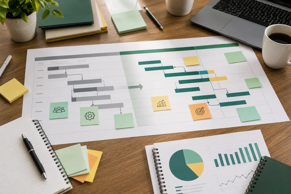 A project roadmap being adjusted for the live July 2026 PMP exam update